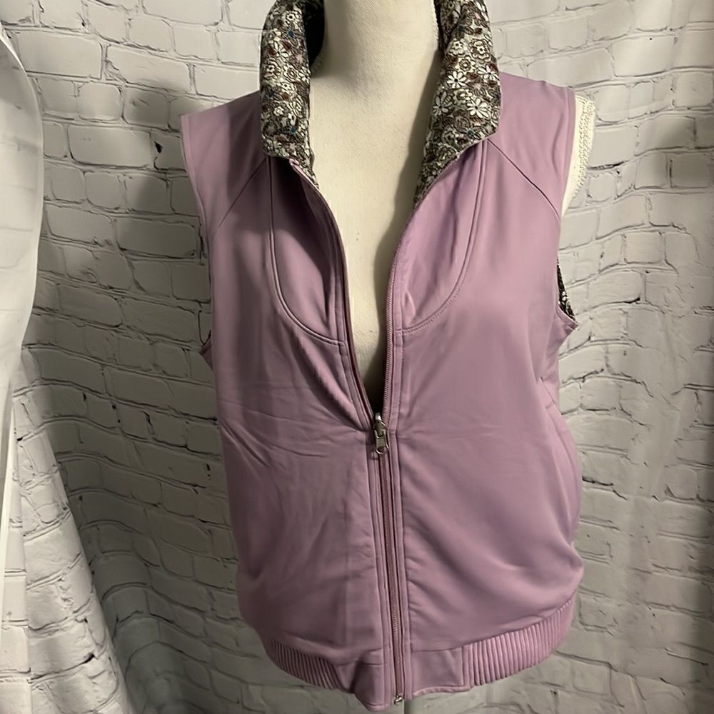 Pendleton - Reversible Vest - Purple floral - Size L
